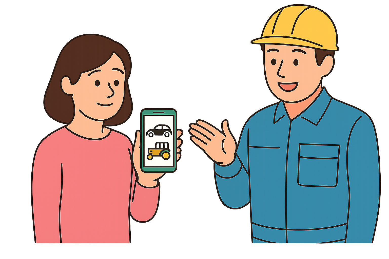 初めて金属スクラップを売却されるお客様へのご案内イメージ